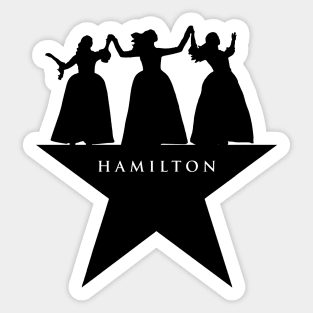 Hamilton Star Schuyler Sisters Work Angelica Eliza Peggy Sticker